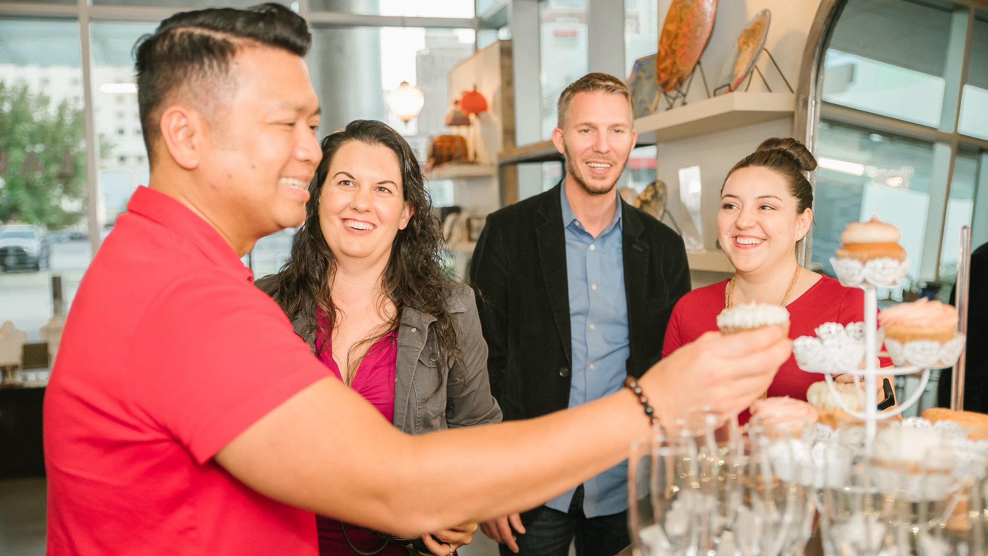 people on food tour